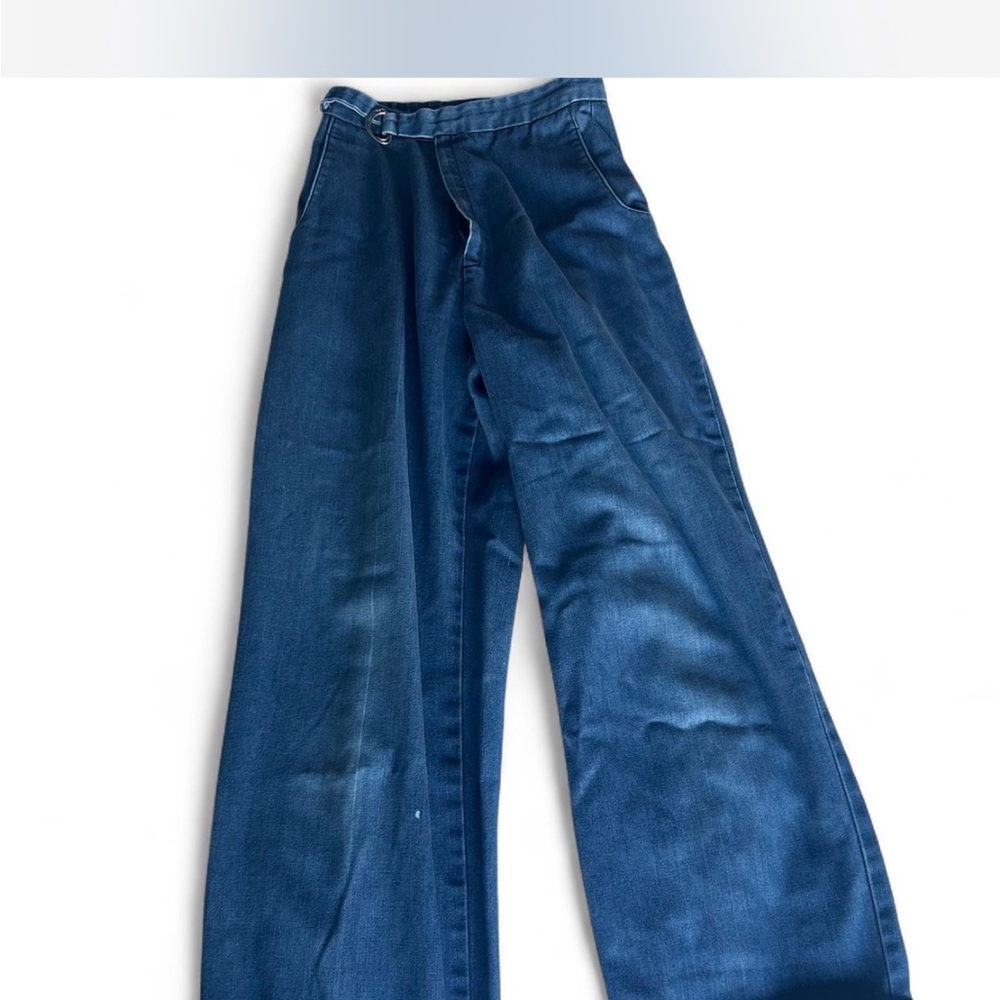 Vintage 70s Blue Wide-Leg Jeans size est XS